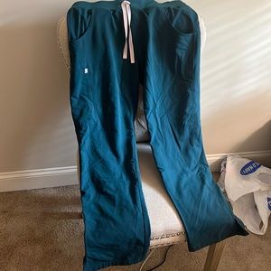 Figs Caribbean Blue Kade Cargo Scrub Pants